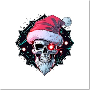 Christmas Celebration with a Skull Twist Posters and Art